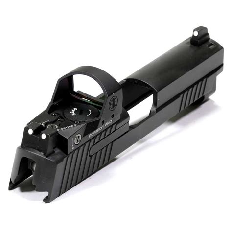 Shoot more accurately, and find your sights faster with this LEGION P229 ROMEO1PRO slide assembly. . P229 slide assembly